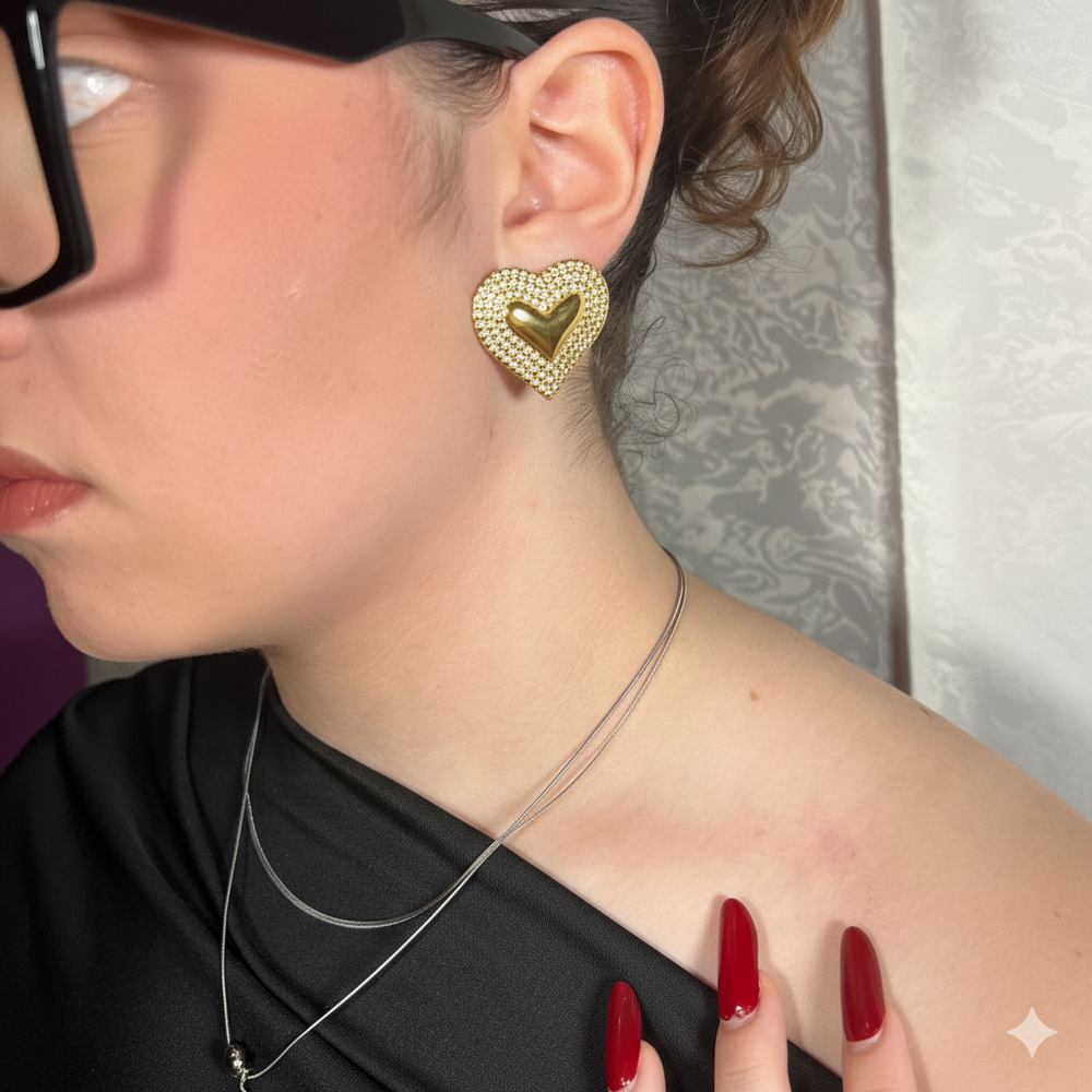 Orecchini Big Heart