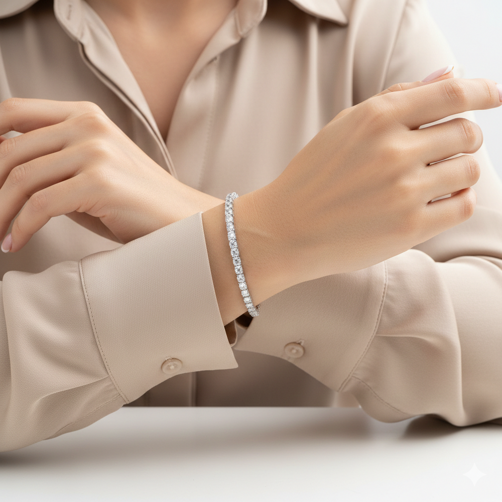 Bracciale Tennis - Argento